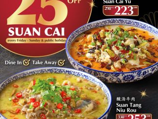 Promo Paradise Dynasty Sour & Spicy Delight Diskon 25% untuk Suan Cai Yu dan Suan Tang Niu Rou