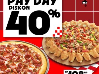 Promo Pizza Hut BCA Payday Diskon 40% paket Large dan Pan Regular Pizza