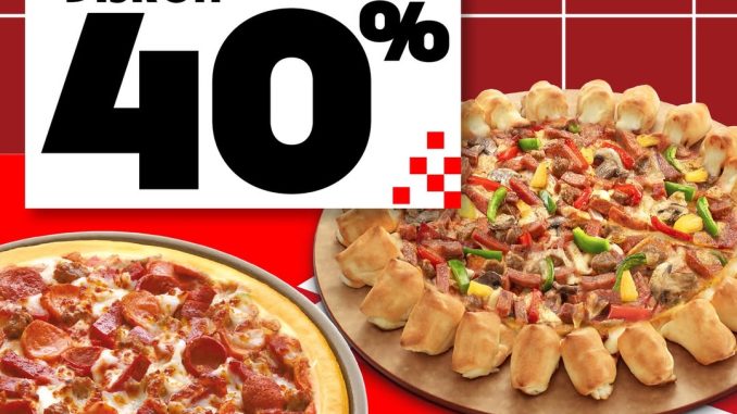 Promo Pizza Hut BCA Payday Diskon 40% paket Large dan Pan Regular Pizza