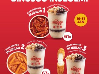 Promo Reddog Special Combo Bingsoo mulai Rp. 53.000 dengan pilihan Injeolmi dan Choco