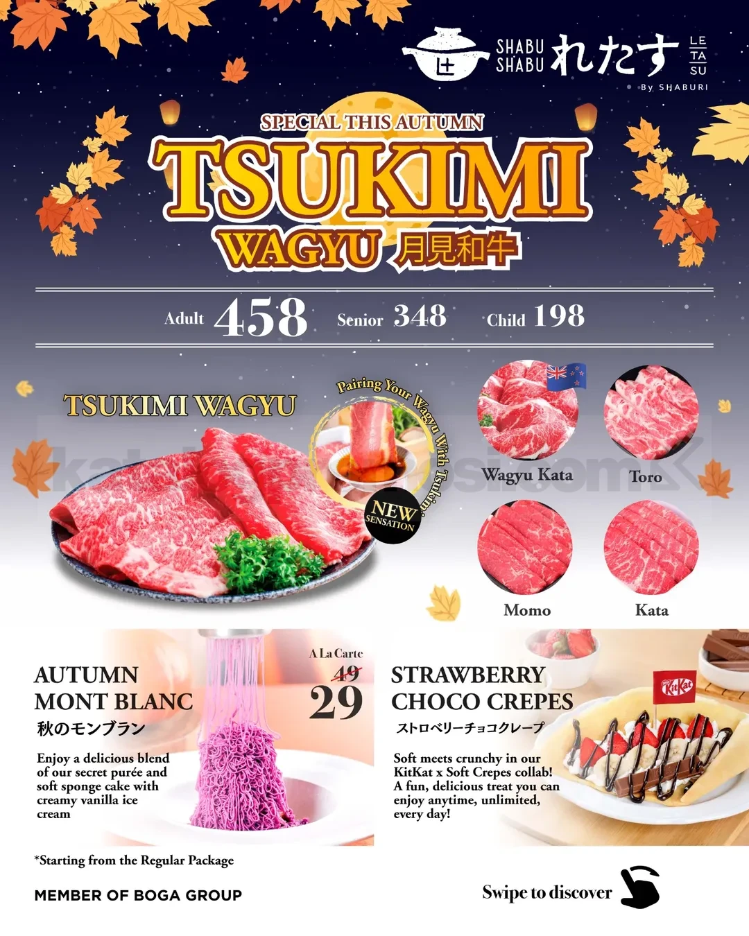 Promo Shabu Shabu Letasu Tsukimi Wagyu Course Rp458.000 Promo Shabu Shabu Letasu Tsukimi Wagyu Course Rp458.000 2