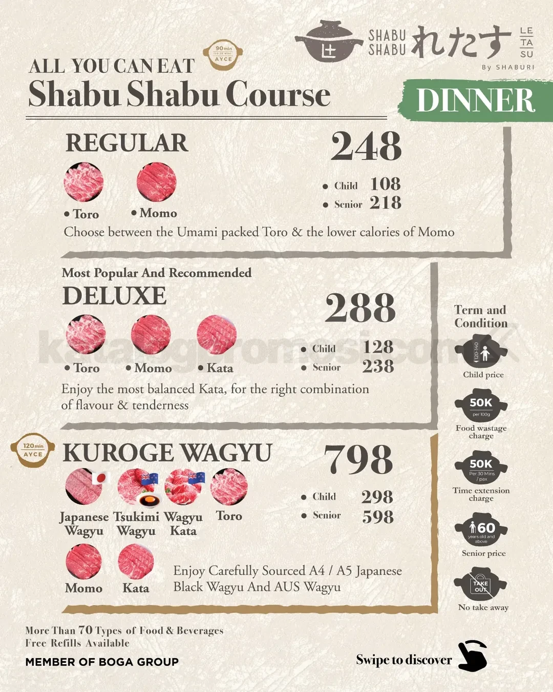 Promo Shabu Shabu Letasu Tsukimi Wagyu Course Rp458.000 Promo Shabu Shabu Letasu Tsukimi Wagyu Course Rp458.000 6