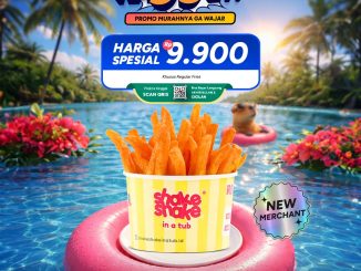 Promo Shake Shake in a Tub Bank Saqu Regular Fries Rp. 9.900 bayar QRIS