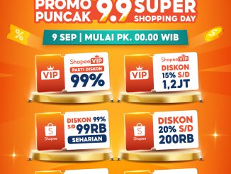 Promo Shopee 9.9 Super Shopping Day diskon hingga 99% berlaku 9 September 2025 seharian di aplikasi Shopee