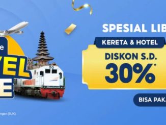 Promo Shopee Travel Sale Kereta Hotel Diskon hingga 30% dengan SPayLater dan Paket Data Serba Rp. 6.000