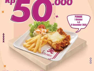 Promo Solaria Permata Bank Diskon Rp. 50.000 berlaku setiap Sabtu dan Minggu hingga 31 Desember 2025 di seluruh outlet Solaria Indonesia