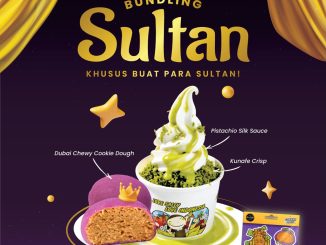 Promo Sour Sally Bundling Sultan Rp. 133.000 dengan frozen yogurt premium topping pistachio silk sauce dan kunafa crisp