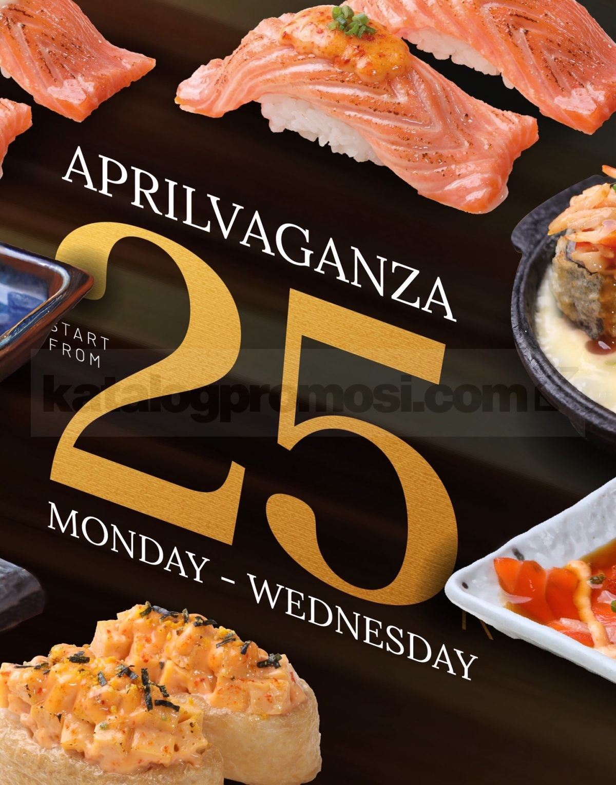 Promo Sushi Hiro Aprilvaganza Menu Favorit Rp. 25.000 Promo Sushi Hiro Aprilvaganza Menu Favorit mulai Rp. 25.000 April 2026 khusus member dine-in