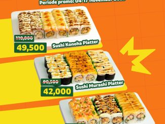 Promo Sushi Yay! Happy Platter Online Delivery mulai Rp42Ribu berlaku 4–17 November 2025 via ShopeeFood GrabFood GoFood