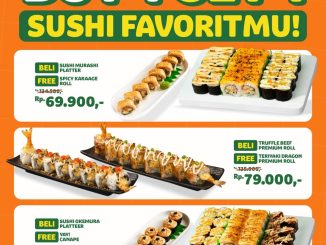 Promo Sushi Yay! ShopeeFood Buy 1 Get 1 Sushi Favorit