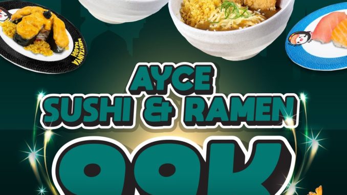 Promo Sushikun All You Can Eat Sushi & Ramen Rp. 99.000 makan sepuasnya 90 menit