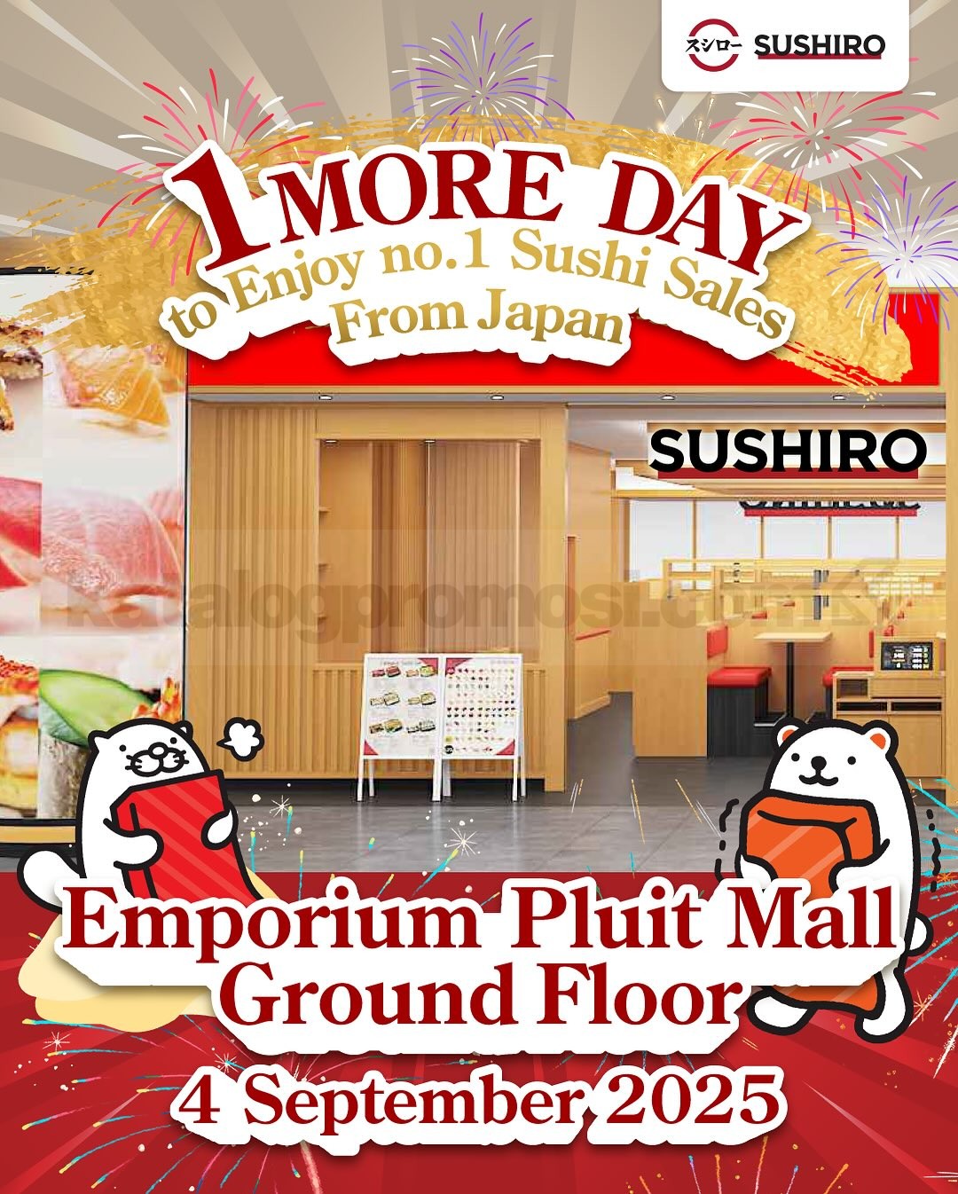 Promo Sushiro Emporium Pluit Mall Opening Special Promo Sushiro Emporium Pluit Mall Opening Special 1