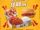 Promo Texas Chicken November Flash mulai Rp. 18.182 dengan pilihan chicken, ricebowl, dan burger lengkap minuman