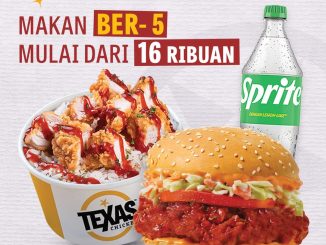 Promo Texas Chicken SALETEMBER mulai Rp16.000 untuk Golden Dragon Ricebowl & Burger berlaku 22 September–5 Oktober 2025