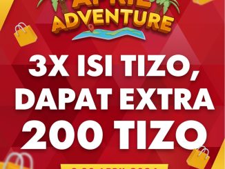 Promo Timezone April Adventure Free 200 Tizo bonus setelah 3 transaksi