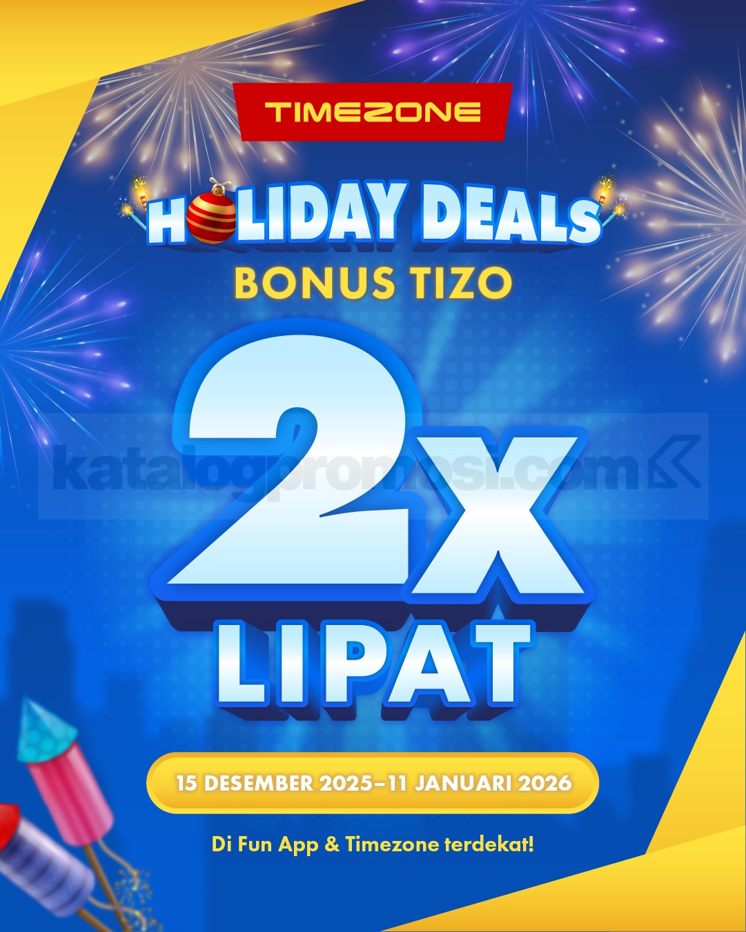 Promo Timezone Holiday Deals Bonus Tizo 2x Lipat Promo Timezone Holiday Deals Bonus Tizo 2x lipat untuk pembelian paket liburan akhir tahun