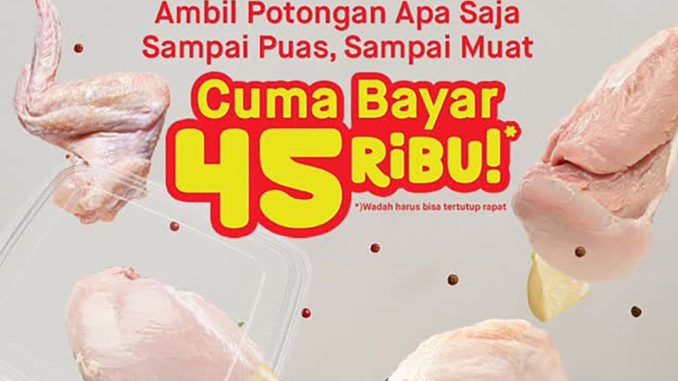 promo TOKO DAGING NUSANTARA Ambil Ayam Sepuasnya Rp45.000 berlaku 12–14 September 2025 di cabang tertentu
