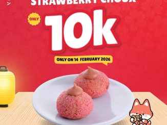 Promo Tom Sushi Lovely Treats Strawberry Choux Rp. 10.000 dessert Valentine