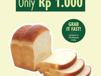 Promo Tous Les Jours Premium Milk Pan Bread Rp.1.000 dengan minimal belanja Rp.140.000
