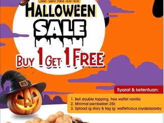 Promo Waffelicious Halloween Sale Buy 1 Get 1 Free di Royal Plaza SBY, Food Corner Lantai 3
