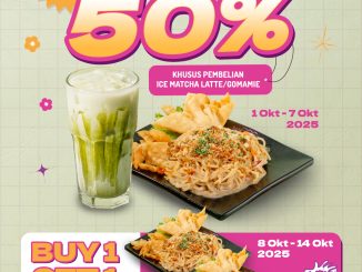Promo Wizzmie Japanese Seasonal Deals diskon 50% & B1G1 Gomamie berlaku 1–14 Oktober 2025 di outlet tertentu