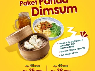 Promo Yamie Panda Paket Panda Dimsum dengan yamie, dimsum, dan minuman berlaku selama persediaan masih ada