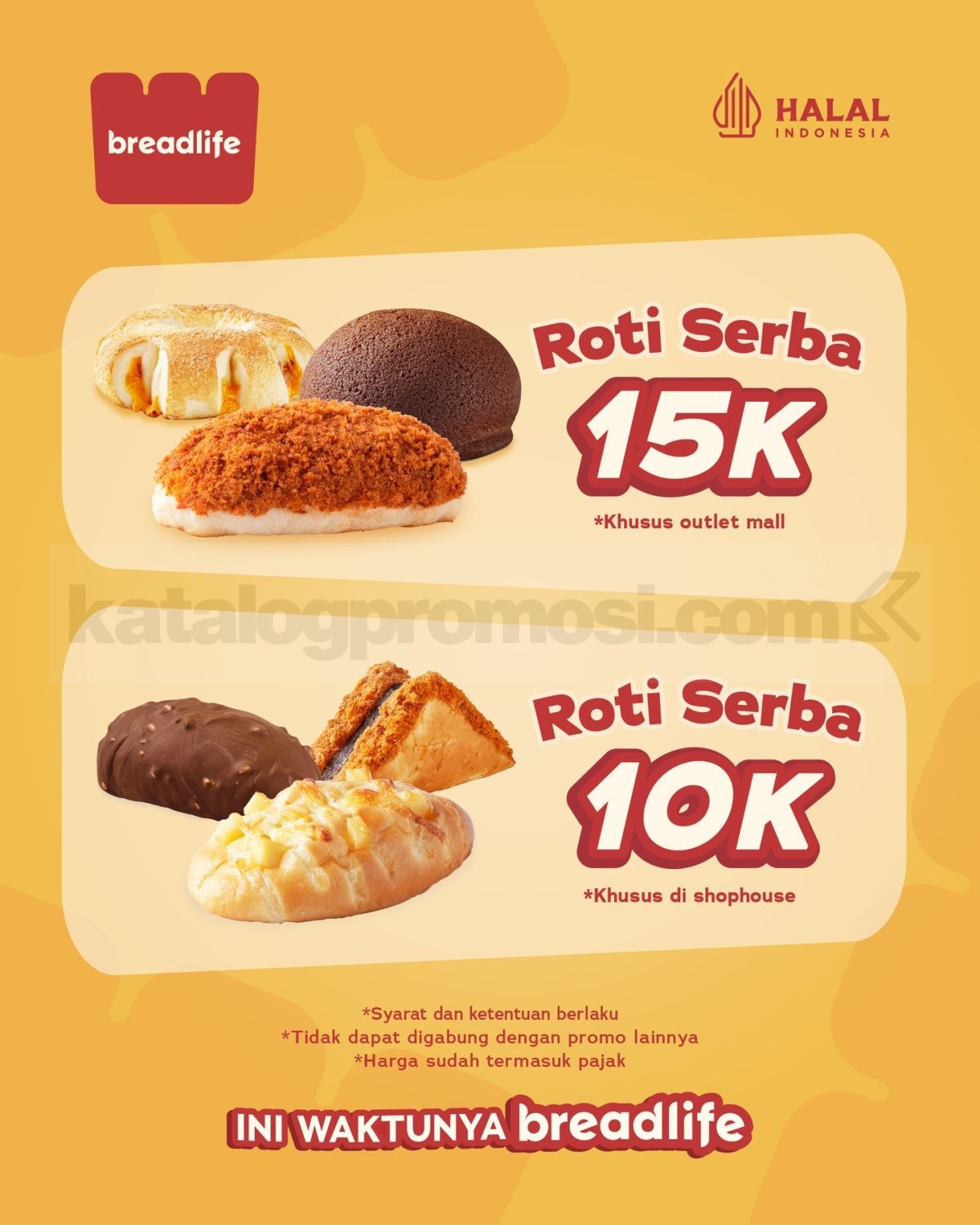 Promo BreadLife Roti Serba Rp 10.000 & Rp 15.000 Promo BreadLife Roti Serba Rp 10.000 & Rp 15.000