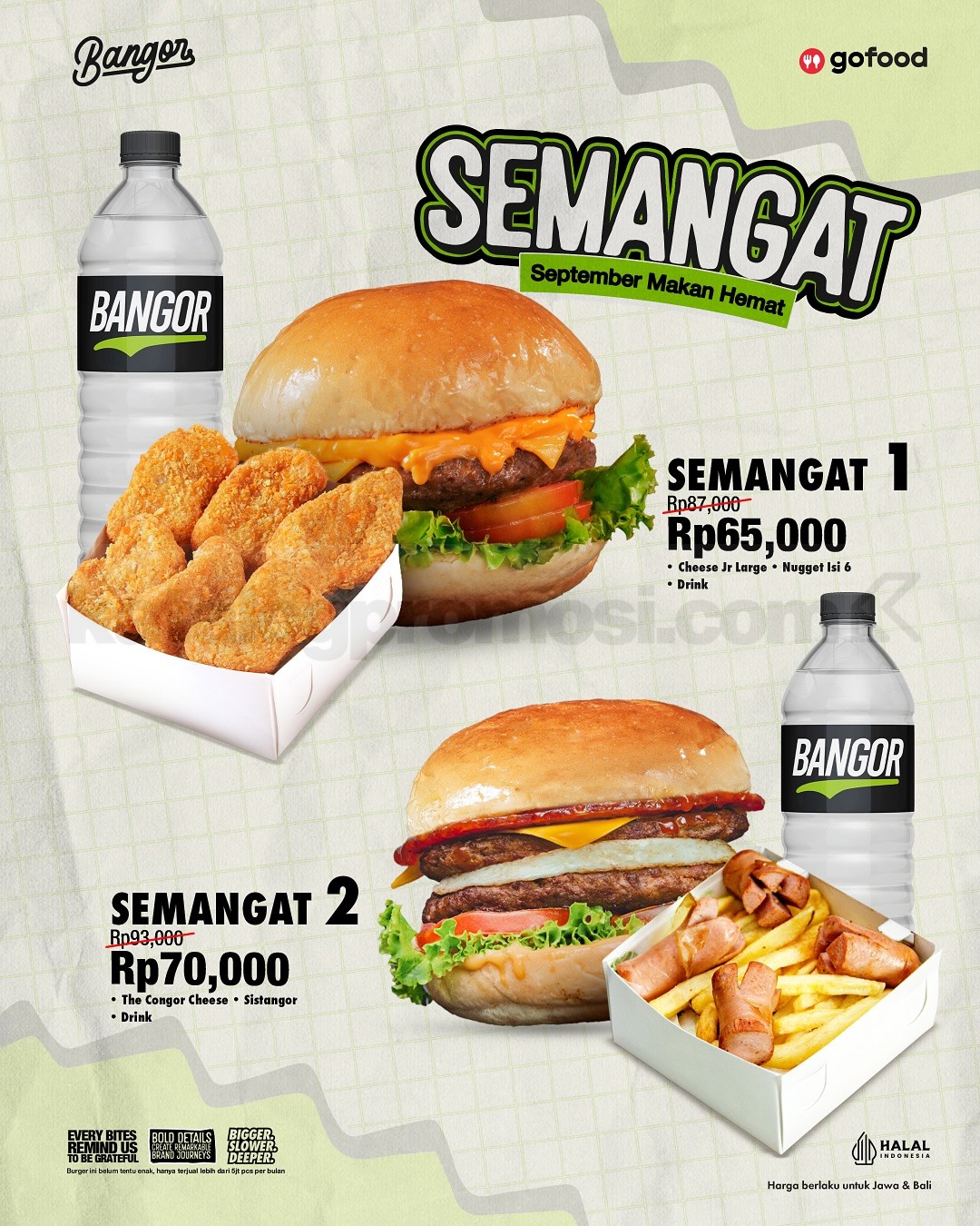 Promo Burger Bangor Online Delivery September Makan Hemat mulai Rp65Ribu