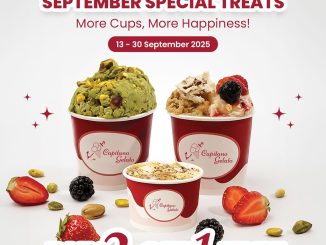 Promo Capitano Gelato September Special Treats Beli 2 Gratis 1