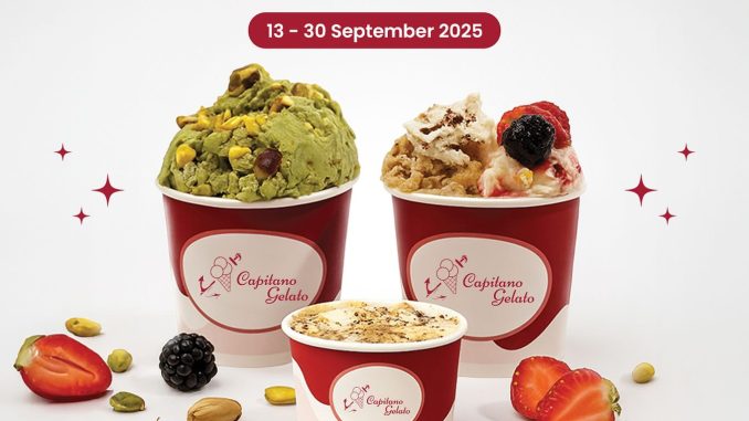 Promo Capitano Gelato September Special Treats Beli 2 Gratis 1