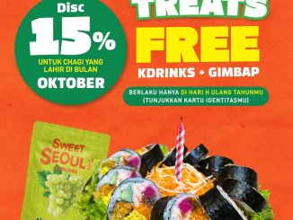 Promo Chadol Gujeolpan Birthday Treats Diskon 15% + Gratis K-Drinks & Gimbap 2