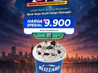 Promo Dairy Queen Bank Saqu Ka99et! Oreo Blizzard cuma Rp9.900