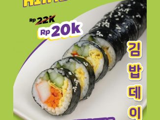 Promo K-STOP Every Wednesday Kimbab Day cuma Rp20Ribu