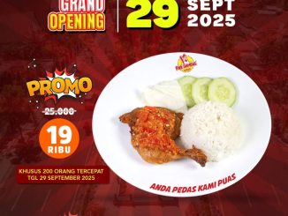 Promo Grand Opening Ayam Gepuk Pak Gembus Surabaya Harga Spesial cuma Rp19ribu