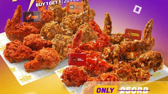 Promo Moon Chicken Spesial GrabFood Flash Sale Buy 1 Get 1 1
