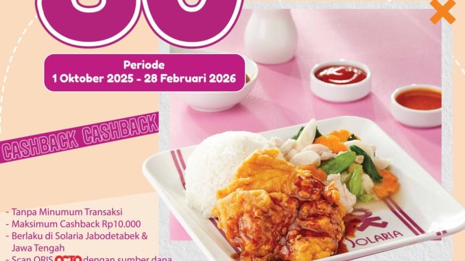 Promo Solaria Cashback 30% pakai Octo Pay 1