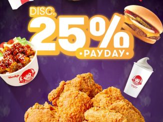 Promo Wendy's Payday Spesial Diskon 25% untuk Semua Item