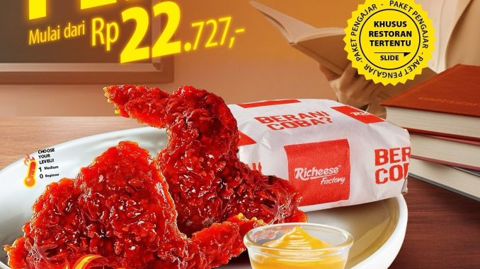 Promo Richeese Factory Paket Pengajar mulai Rp 22ribuan aja!
