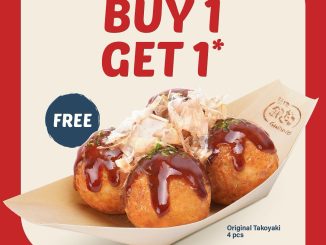 Promo Gindaco Double Date 10.10 Double Treats Buy 1 Get 1 berlaku 8–10 Oktober 2025
