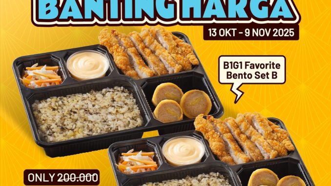 Promo San Gyu Shopeefood Menu Banting Harga Buy 1 Get 1 Favorite Bento Set B