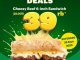 Promo Subway Cheezy Deals Cheesy Beef 6-inch Sandwich cuma Rp39ribu