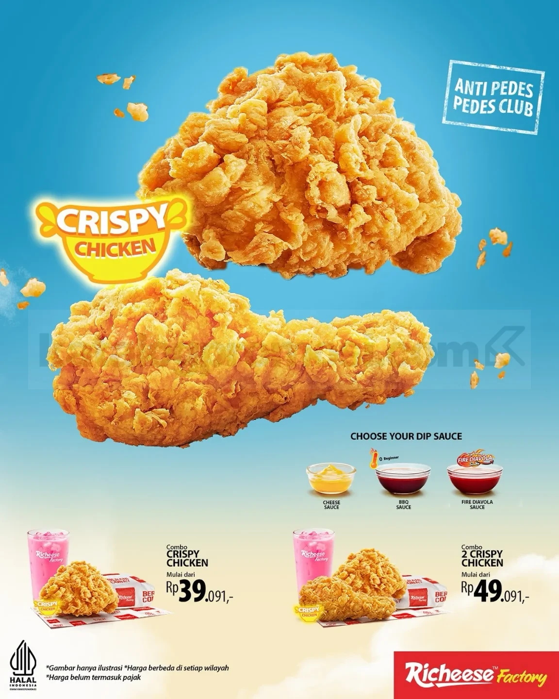 Promo Richeese Factory Crispy Chicken Mulai dari Rp 39.091 Promo Richeese Factory Crispy Chicken Mulai dari Rp 39.091 1