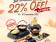 Promo Sushi Tei 22nd Anniversary Discount 22% Off All Items