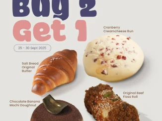 Promo The Harvest Payday Buy 2 get 1 Bread