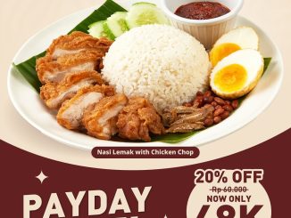 Promo Toast Box Payday Treat Nasi Lemak with Chicken Chop cuma Rp48ribu