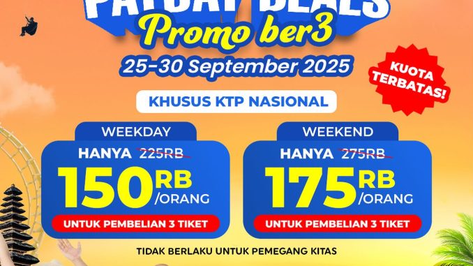 Promo Trans Studio Bali Payday Deals hanya Rp150ribu/orang 1