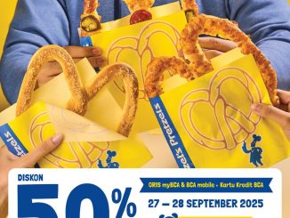 Promo Wetzel's Pretzels BCA - Menu Favorit Diskon 50%