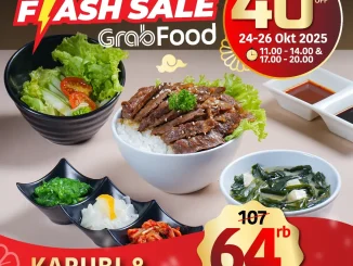Promo Yakiniku Like GrabFood Flash Sale Diskon 40% untuk Karubi & Skirt Set 6