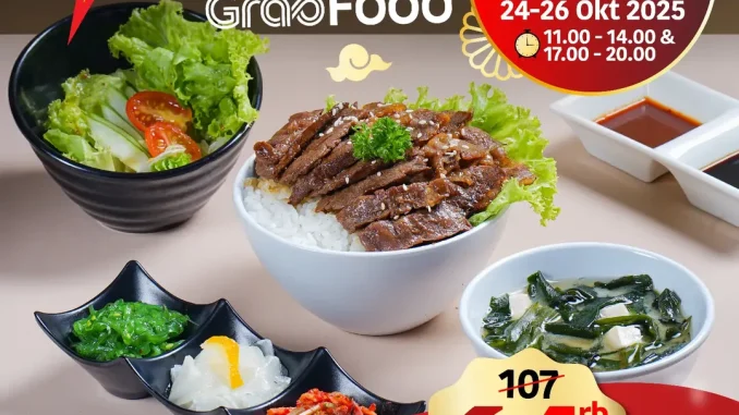 Promo Yakiniku Like GrabFood Flash Sale Diskon 40% untuk Karubi & Skirt Set 1
