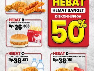 Promo CFC Paket Hebat diskon hingga 50% mulai Rp. 26.363 menu hemat